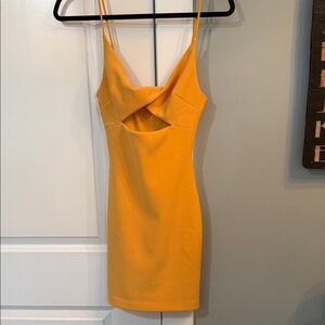 bec + bridge Yellow gold mustard Mini Dress size 2